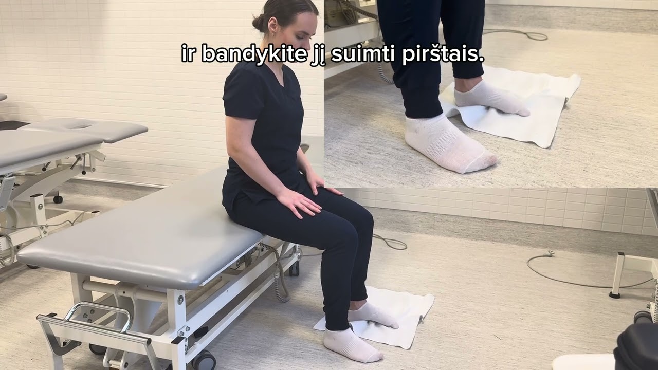 Pratimai, skirti čiurnų mobilumui gerinti | Kauno klinikos