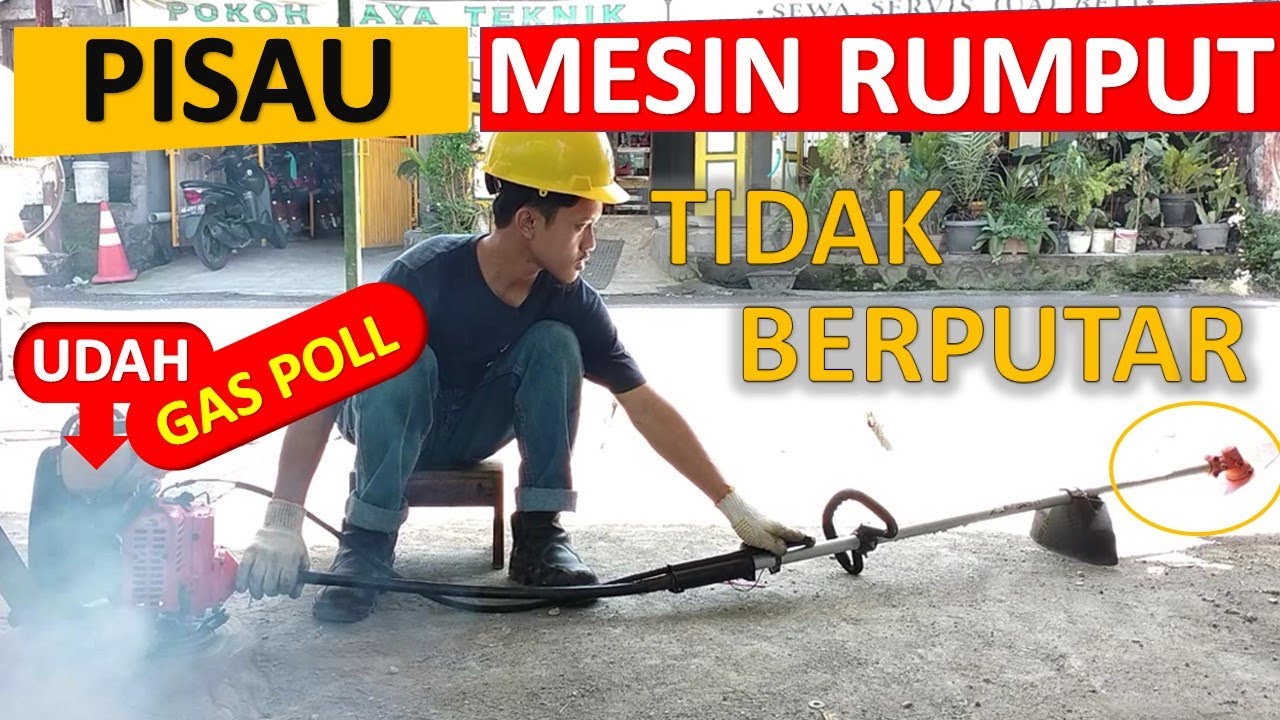 Cara Memperbaiki Pisau Mesin Potong Rumput TIDAK BISA BERPUTAR - SEMUA MERK MESIN !