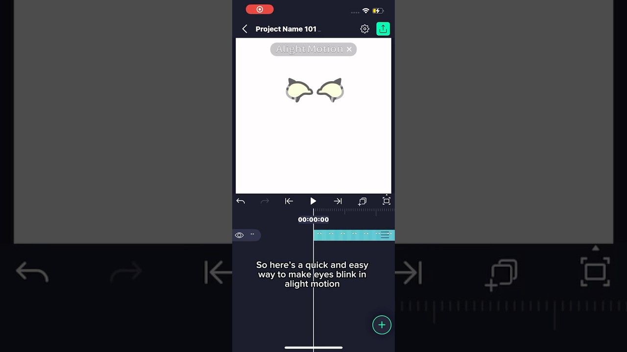 Easy way to make eyes blink in alight motion! ★ #fypシ゚viral #tutorial #alightmotion #tweening #art