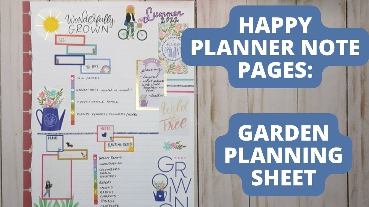 HAPPY PLANNER NOTE PAGE PLAN WITH ME || HAPPY PLANNER PLAN WITH ME || PLAN WITH ME