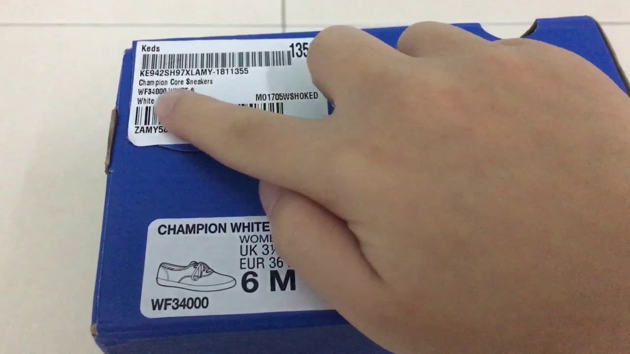 Keds Champion White Canvas Unbox + foot on || Keds 白色帆布鞋开箱+上脚