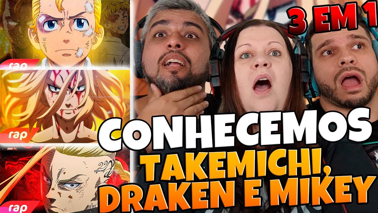 3 EM 1 TOKYO REVENGERS | 7 MINUTOZ Rap Do Takemichi, Draken & Mikey | FAMILY REACTS