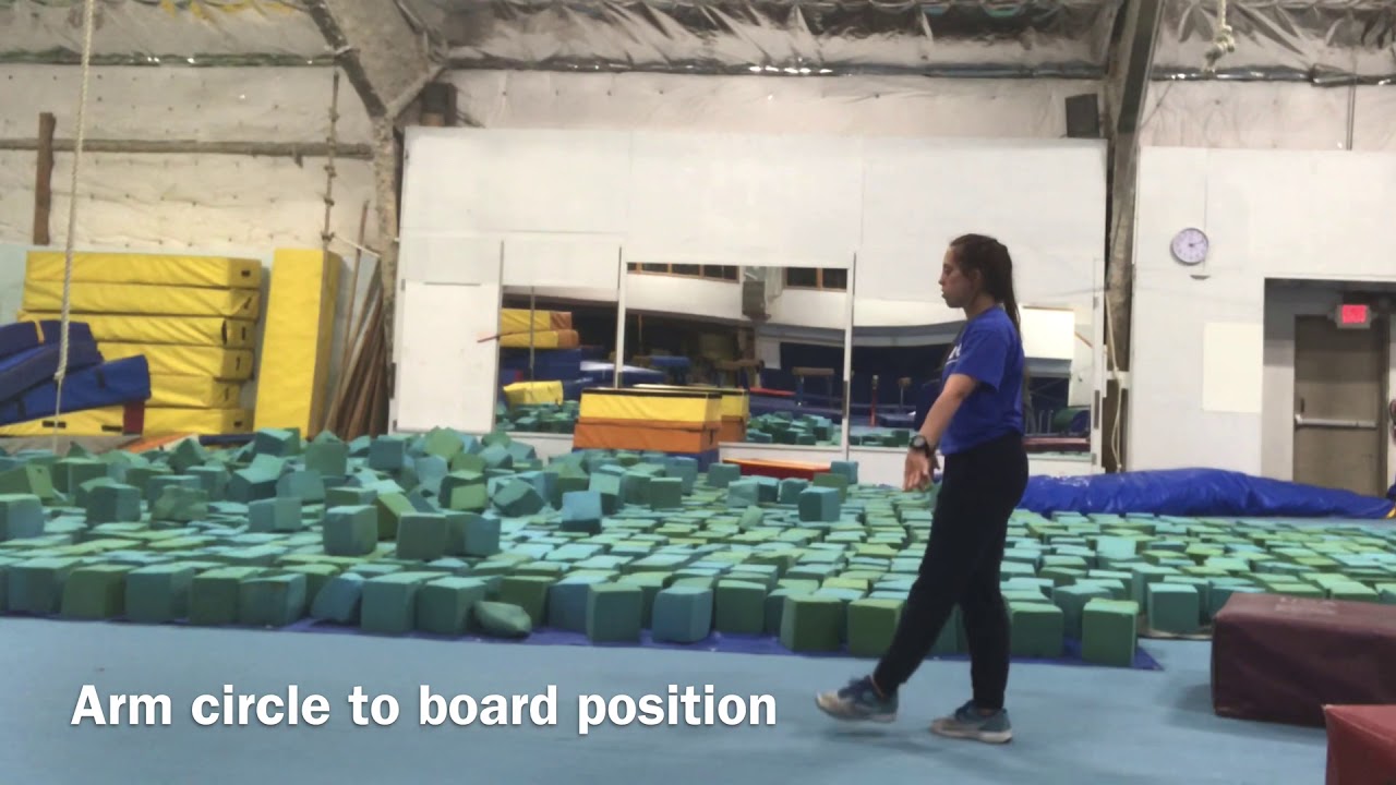 Gymnastics Flat back and Front Handspring Vault Drills