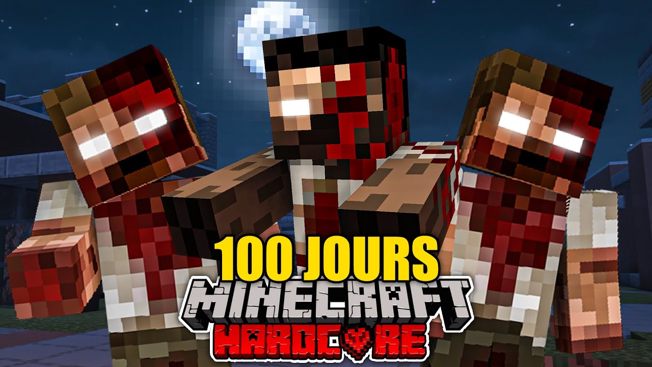 J'ai Survécu 100 JOURS à une APOCALYPSE ZOMBIE (Minecraft Hardcore) - FILM COMPLET