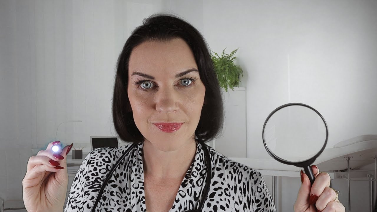 ASMR Face Exam (medical roleplay, examining every part of your face)