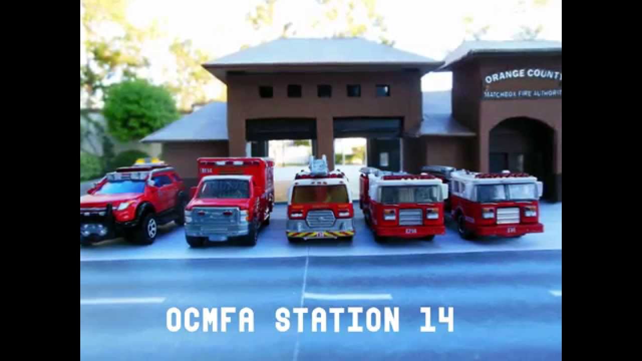 Custom Painted Matchbox, O.C.M.F.A. Station 14: E14, E214, M14, T14, & BC2