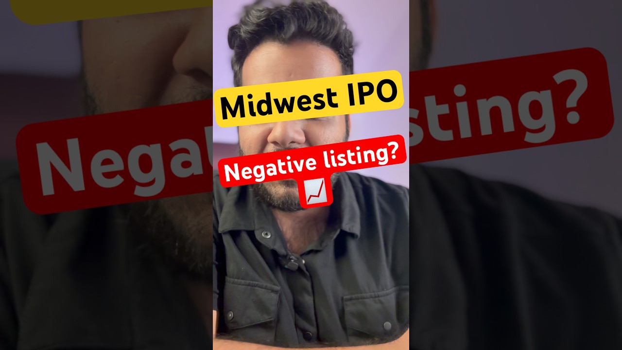 MIDWEST IPO negative listing? | Midwest IPO GMP dropping ₹95 | Midwest IPO