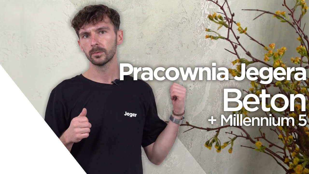 💡Pracownia Jegera - Beton w kolorze moro, dzięki farbom Millennium - Efekt dekoracyjny do ścian DIY