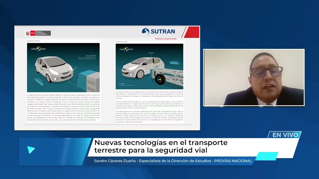 🔴 #EnVivo: Las nuevas tecnologías en el transporte terrestre para la seguridad vial