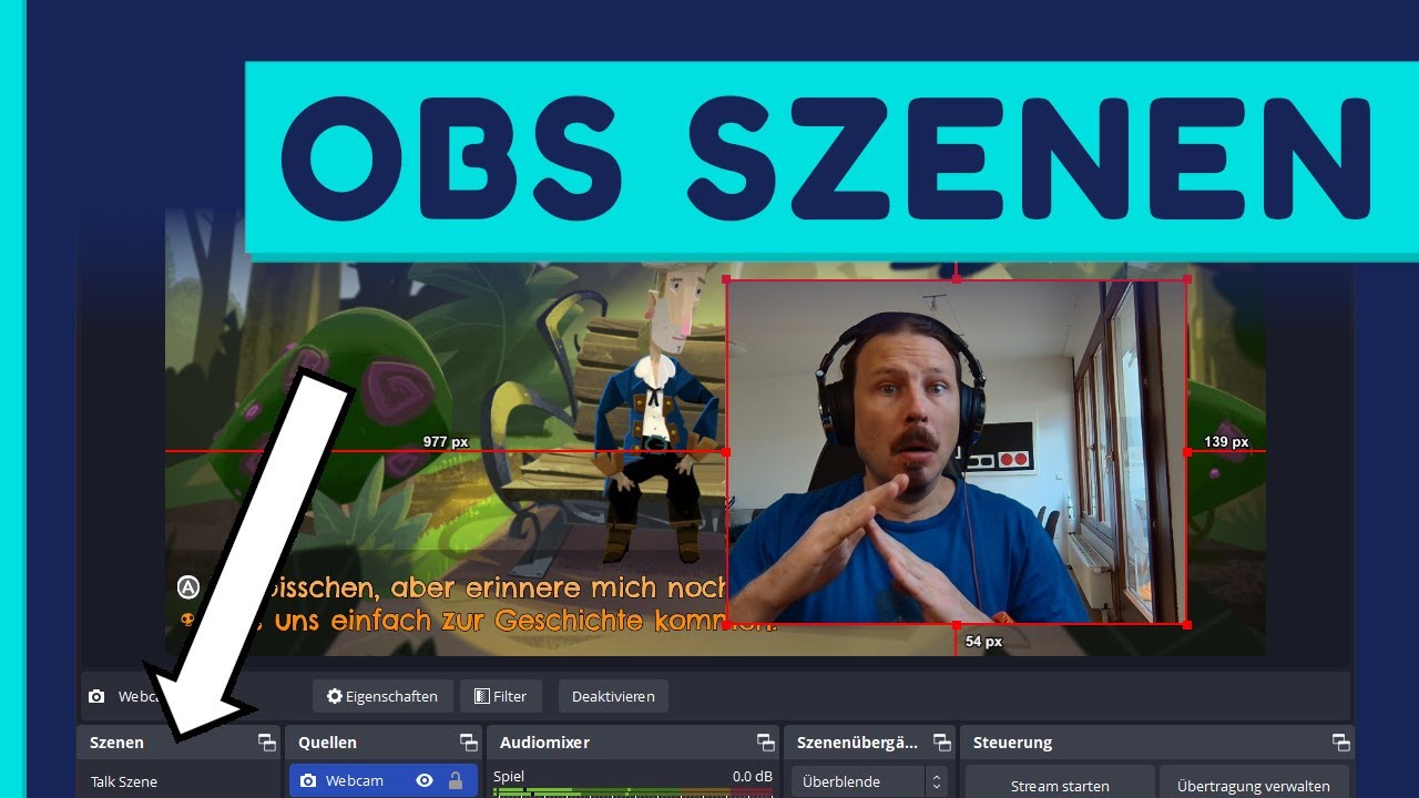 Was ist eine Szene in OBS Studio ?
