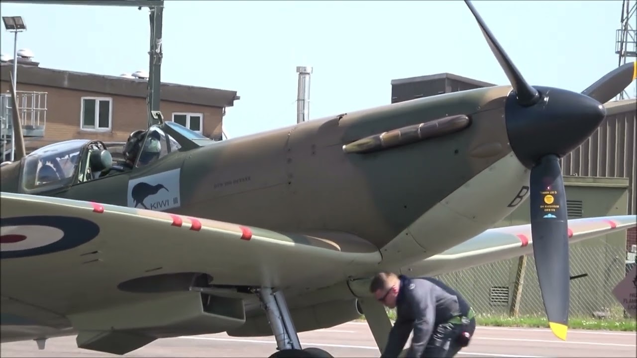 BBMF Lancaster & Spitfire at RAF Coningsby, 14th May 2022