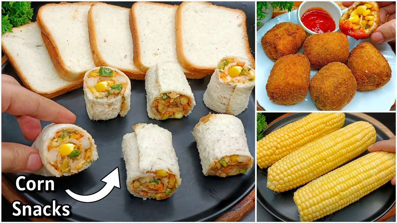 Easy Bread Corn Roll Recipe | New Recipe | Bread Roll Recipe | Evening Snacks Recipe | Bread Snacks