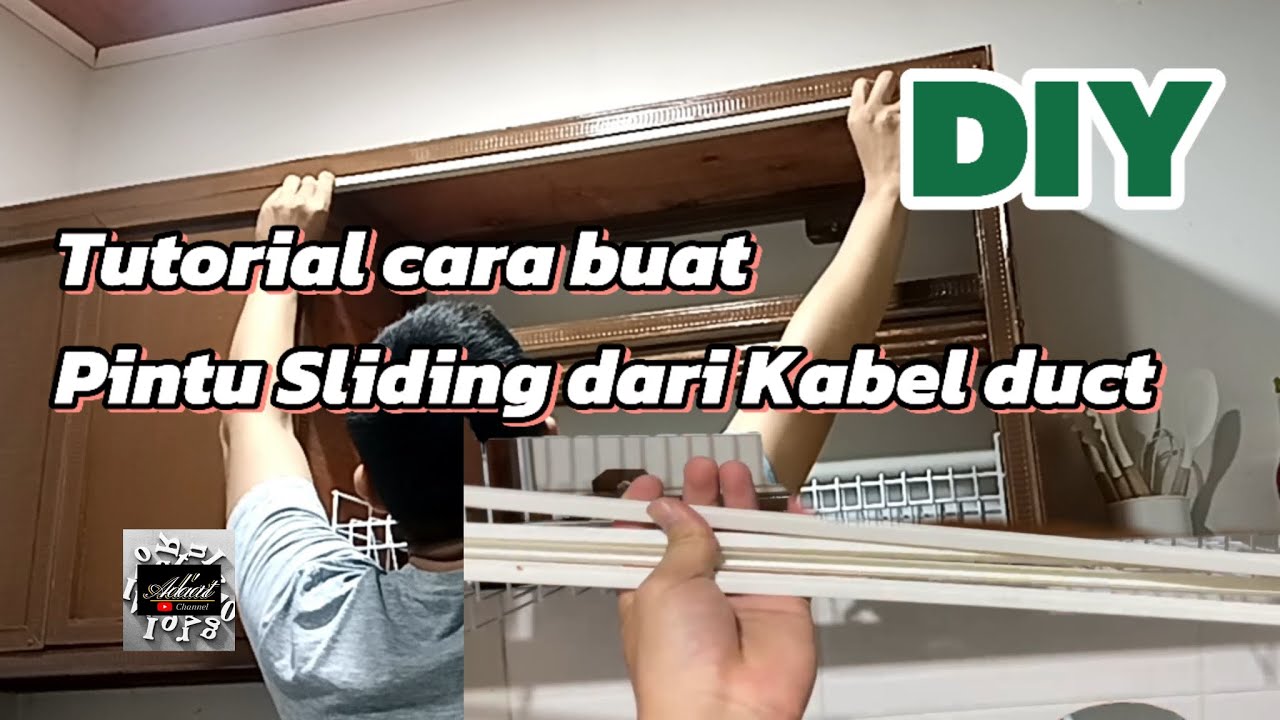 Tutorial Buat Pintu Sliding Dari Kabel ducting DIY