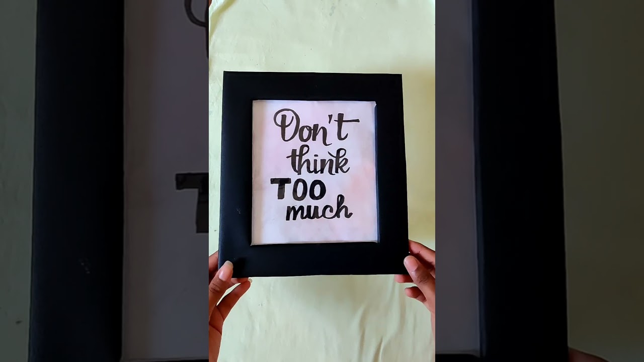 DIY Photo frame ideas | Quotes frame diy | carboard frame ideas | Scrap InBox