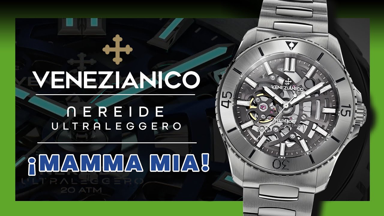 #31 Venezianico Nereide Ultraleggero - Un Esqueletado Con Estilo.  Reloj deportivo, automático.