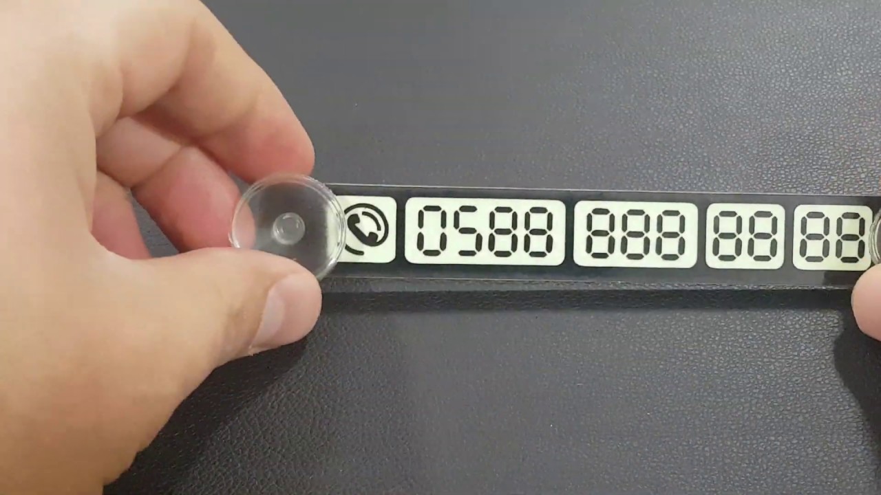FOSFORLU ARAÇ TELEFON PARK NUMARATÖRÜ