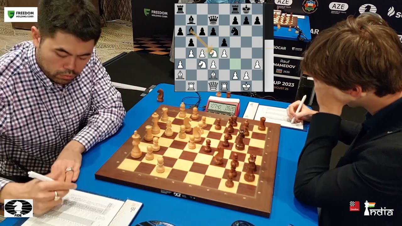 Hikaru Nakamura vs Benjmain Gledura - Positional Skirmish in Closed Ruy Lopez | FIDE World Cup 2023