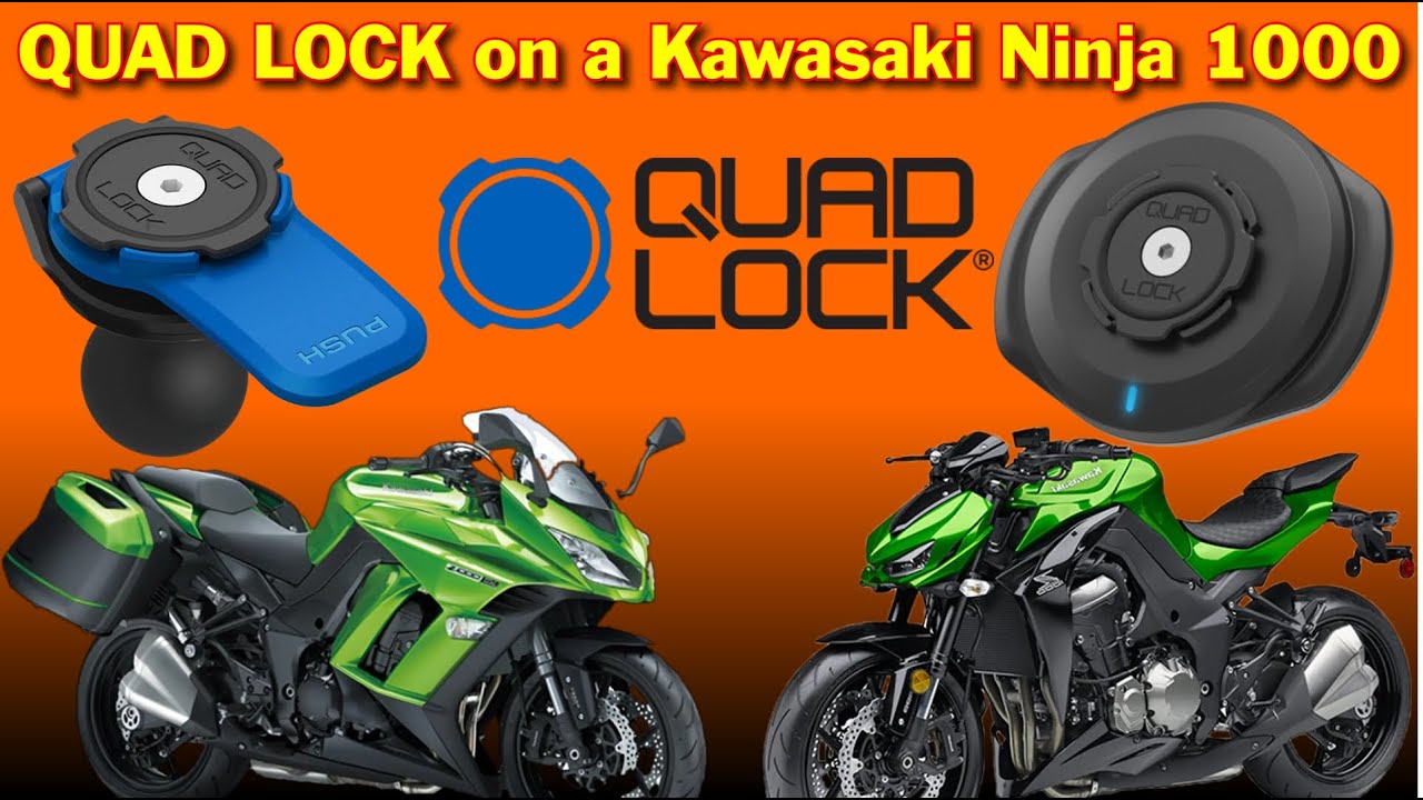 Система крепления телефона QUAD LOCK на Kawasaki Z1000SX / Ninja 1000
