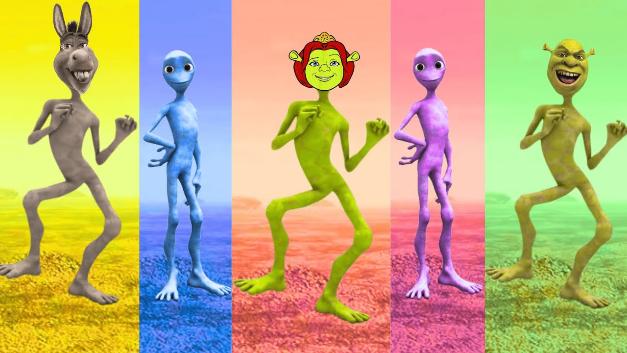 Dame Tu Cosita FULL HD | Shrek & Donkey Go Alien Mode 👽  Ultimate Funny Dance 2025 [4K] | USA👽💃