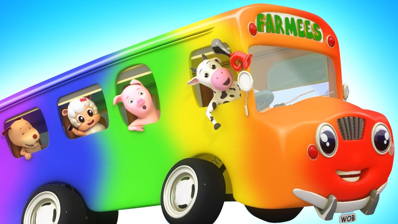 Wheels On The Bus, Vehicles + More Nursery Rhymes for Kids