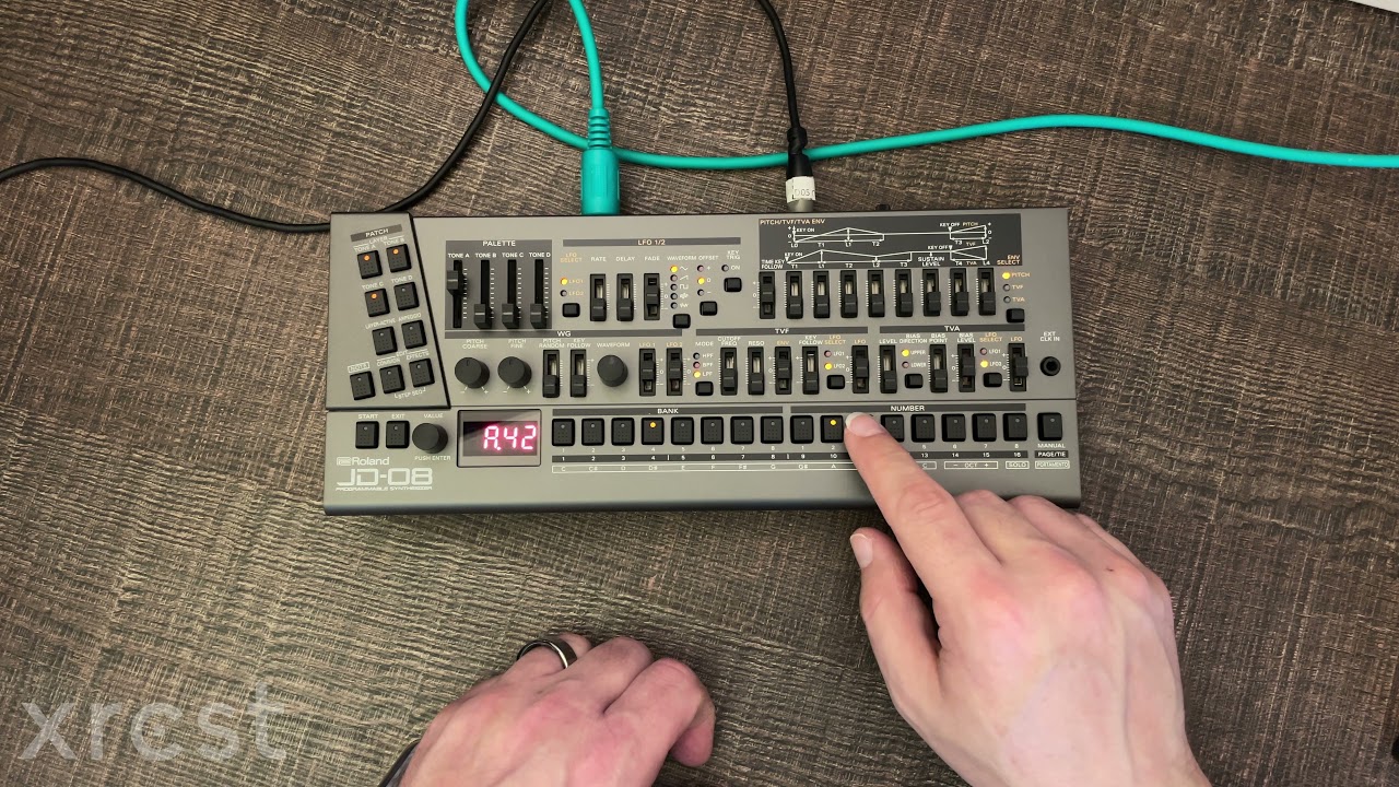 Roland JD-08 Unboxing and Presets Bank A playthrough. No Talking