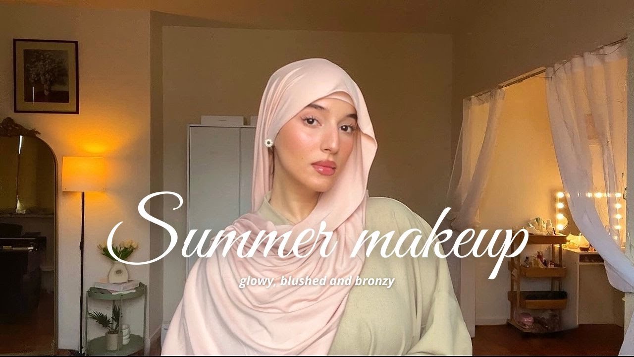 Summer glowy makeup + hijab tutorial