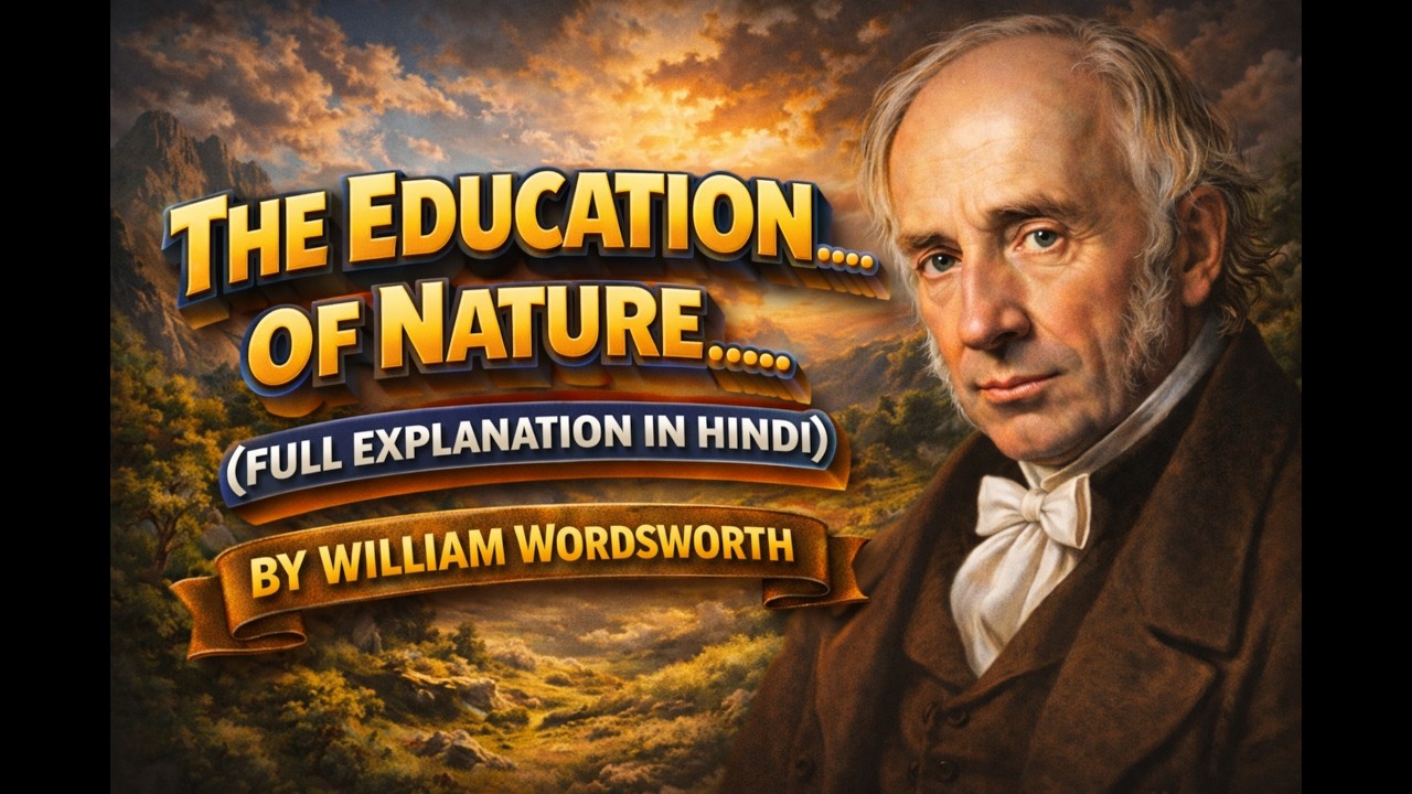 The Education of Nature by Rathi Sir... Explanation in easy way. Composed by William Wordsworth