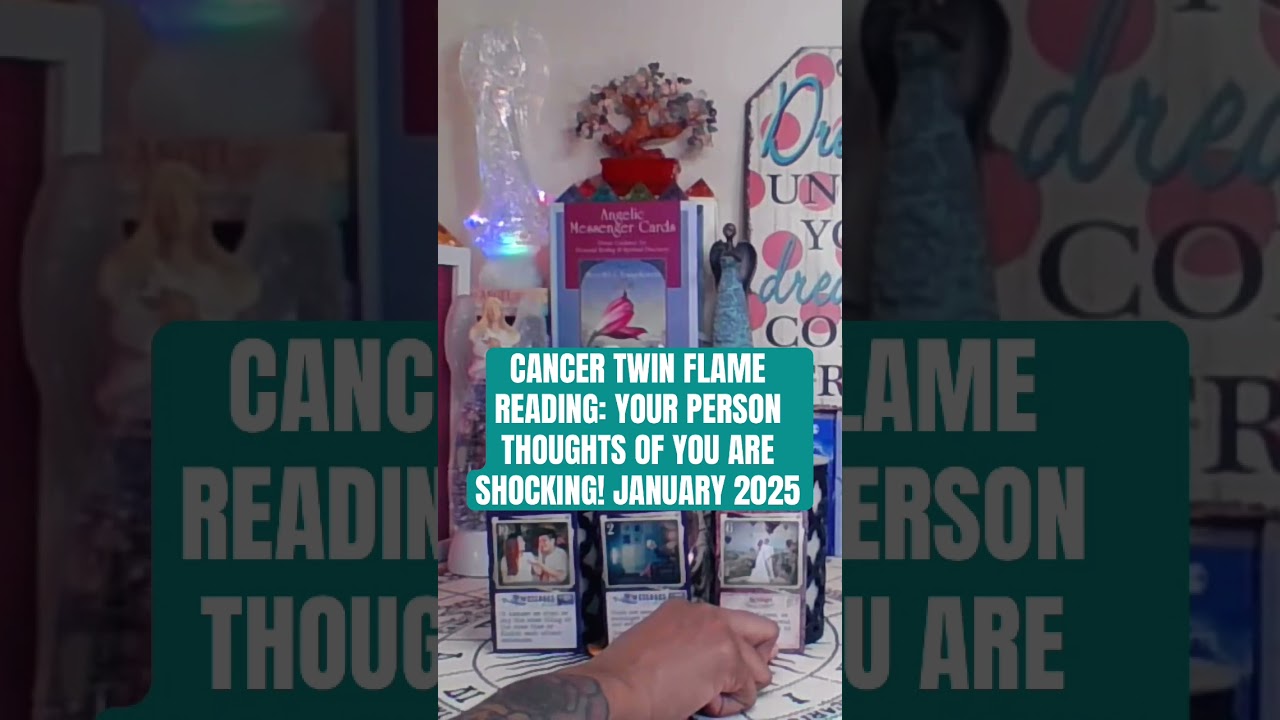 CANCER TWIN FLAME READING: YOUR PERSON THOUGHTS OF YOU ARE SHOCKING! #cancer #twinflame #shorts #fyp
