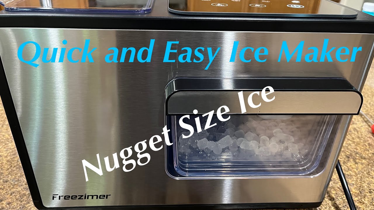 Freezimer Compact Table Top Nugget Ice Maker.  Chewable Ice! #icemaker