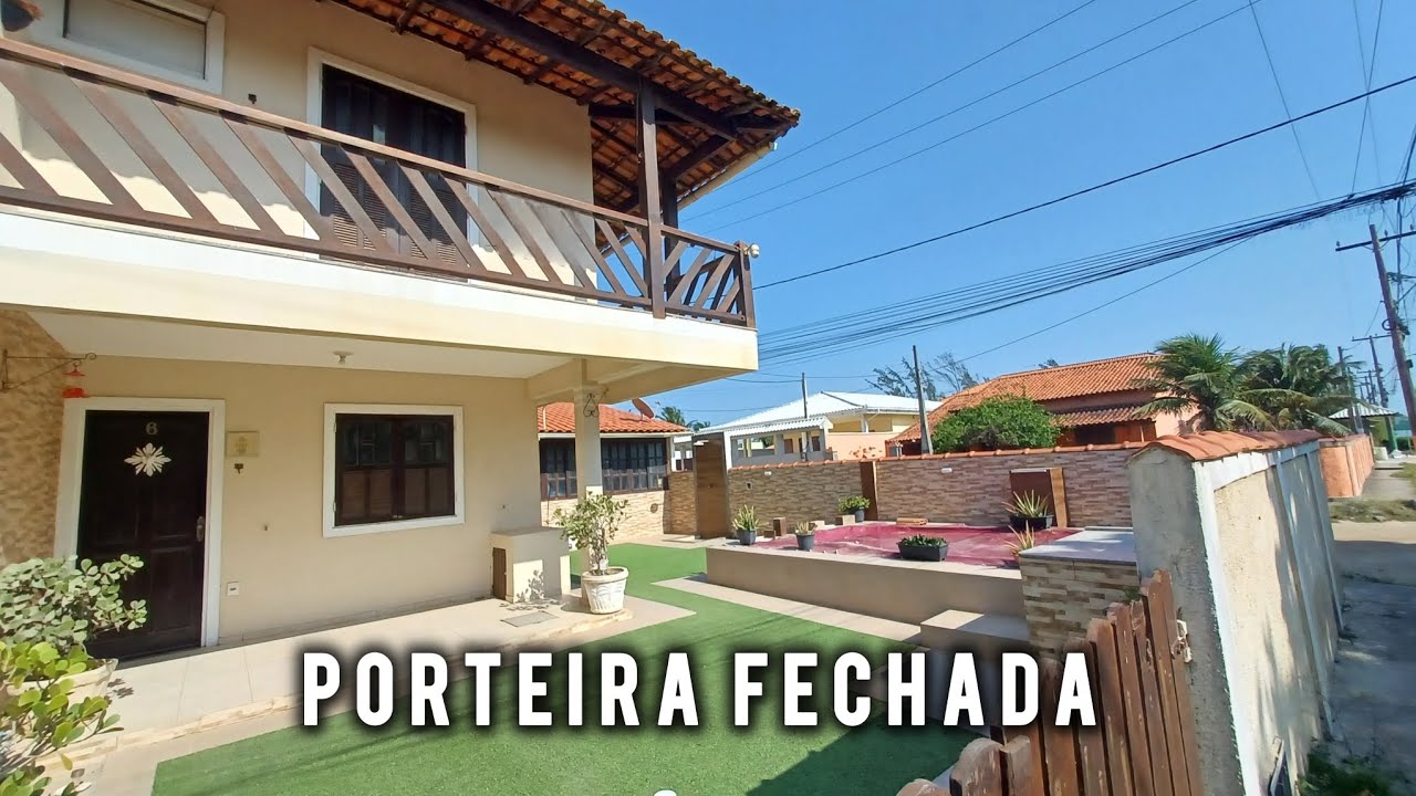(NÃO ESTÁ DISPONÍVEL) LINDA CASA À VENDA EM ARARUAMA PRAIA SECA PORTEIRA FECHADA A 150 METROS DO MAR