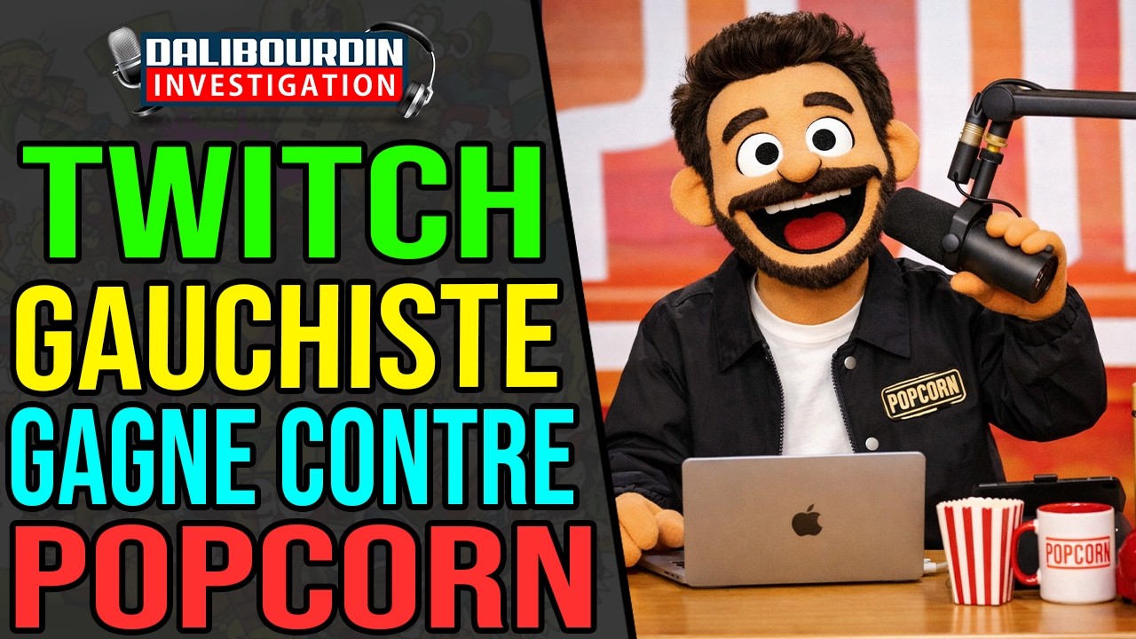 TWITCH GAUCHISTE FAIT PLI&Eacute; PAR AVOCAT POPCORN ET DOMINGO