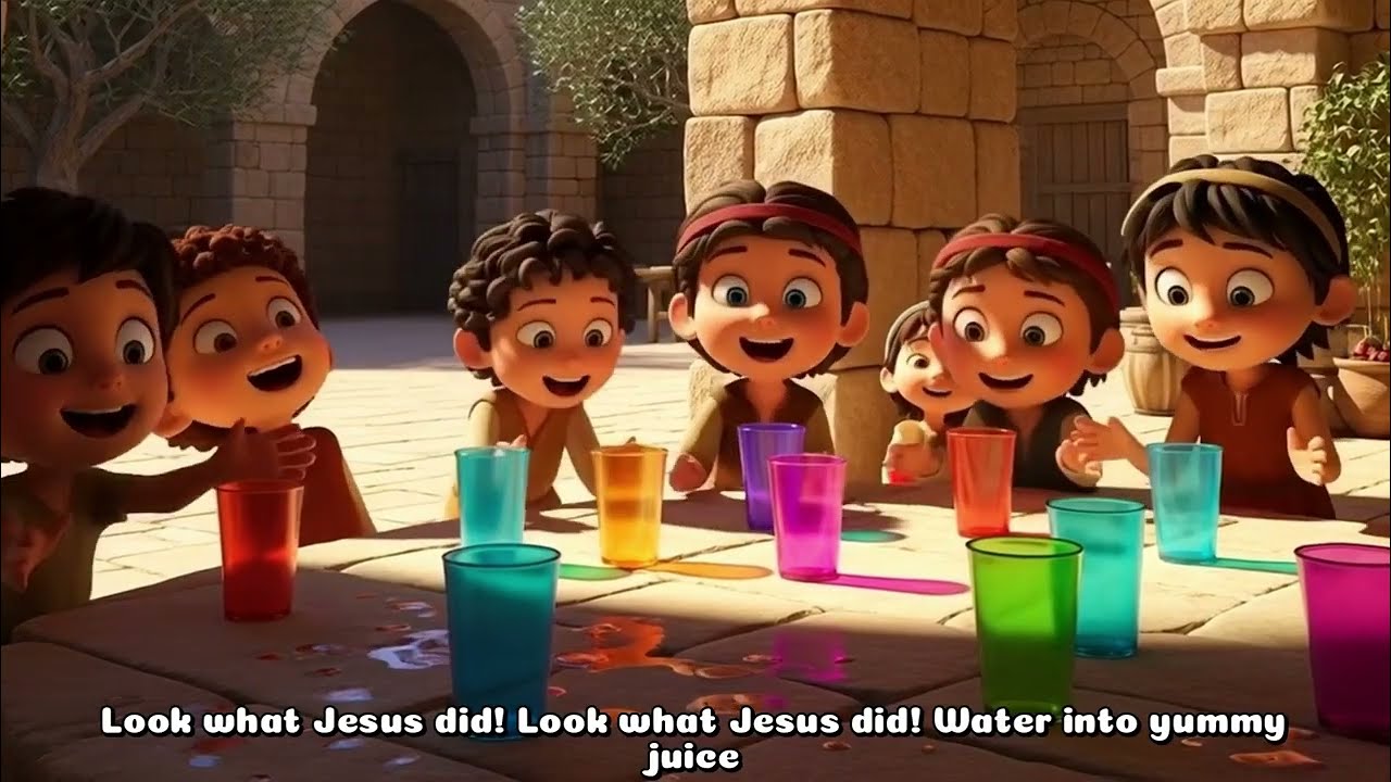 Look What Jesus Did – Water to Wine – A Gentle Christian Kids Song