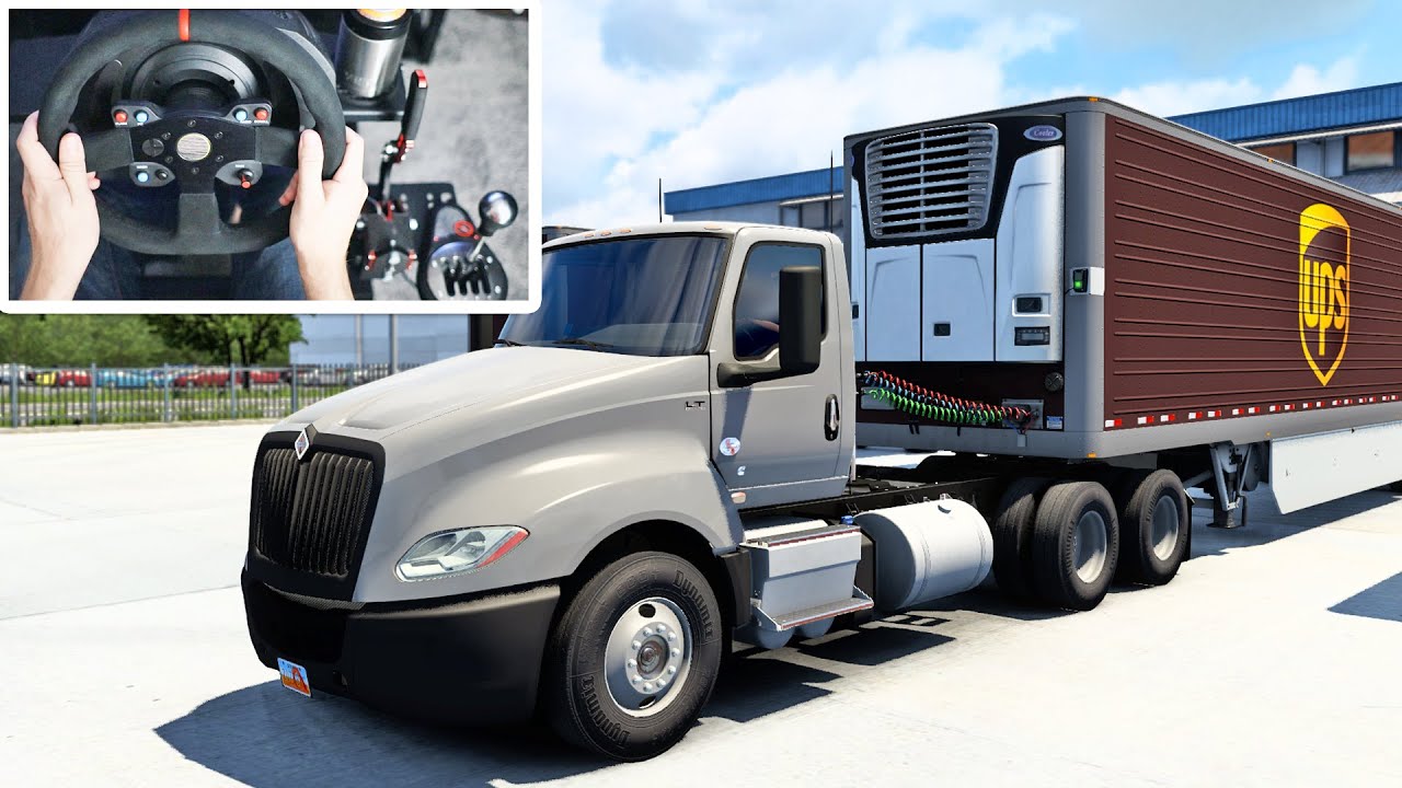First Delivery for UPS in Wyoming - American Truck Simulator | Thrustmaster Wheel & Shifter