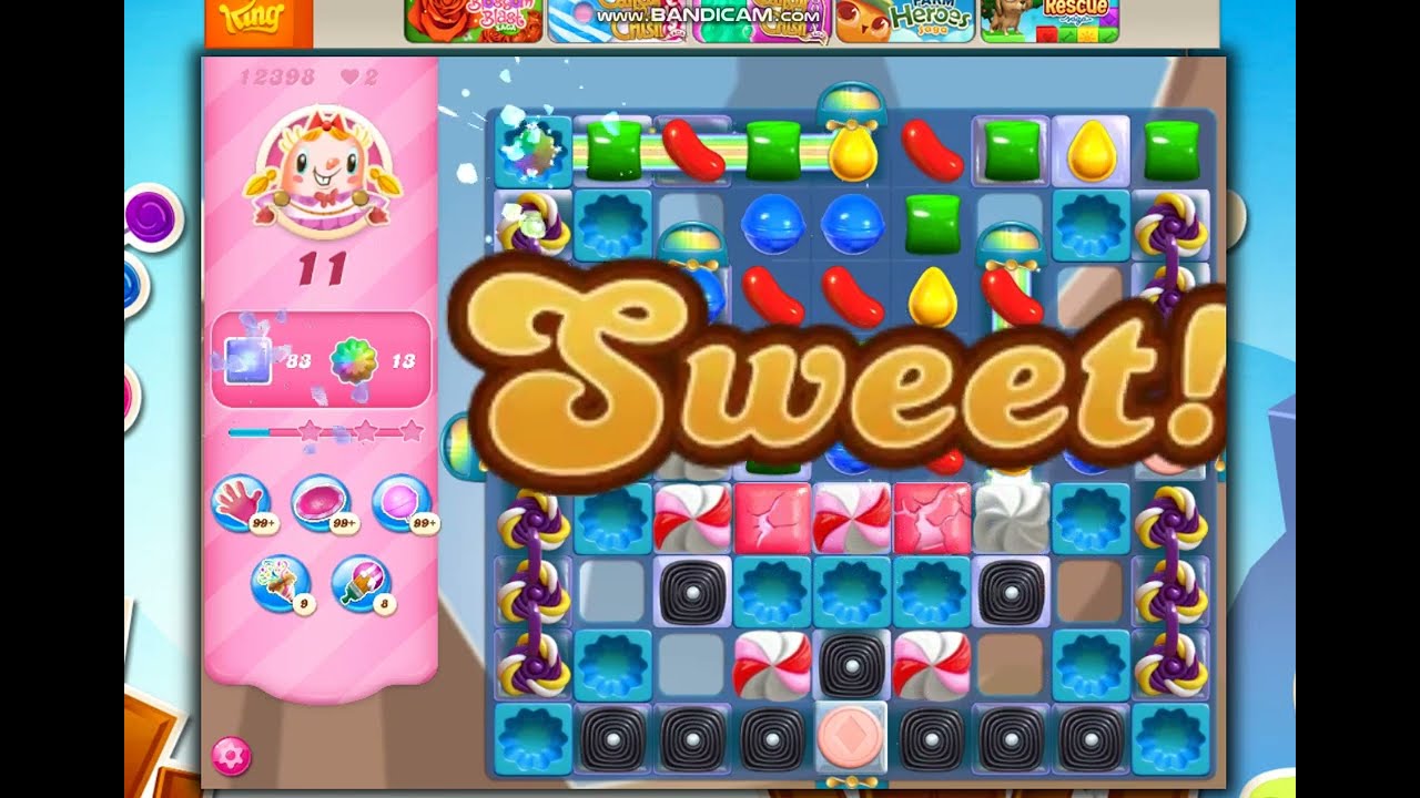Candy Crush Saga Level 12398 - 21 Moves   NO BOOSTERS