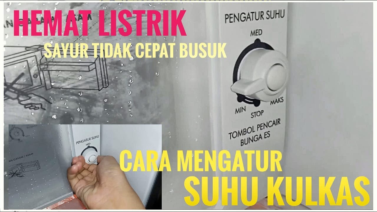 CARA MENGATUR SUHU KULKAS 1 PINTU SHARP yang BENAR | Hemat Listrik sayur tahan lama