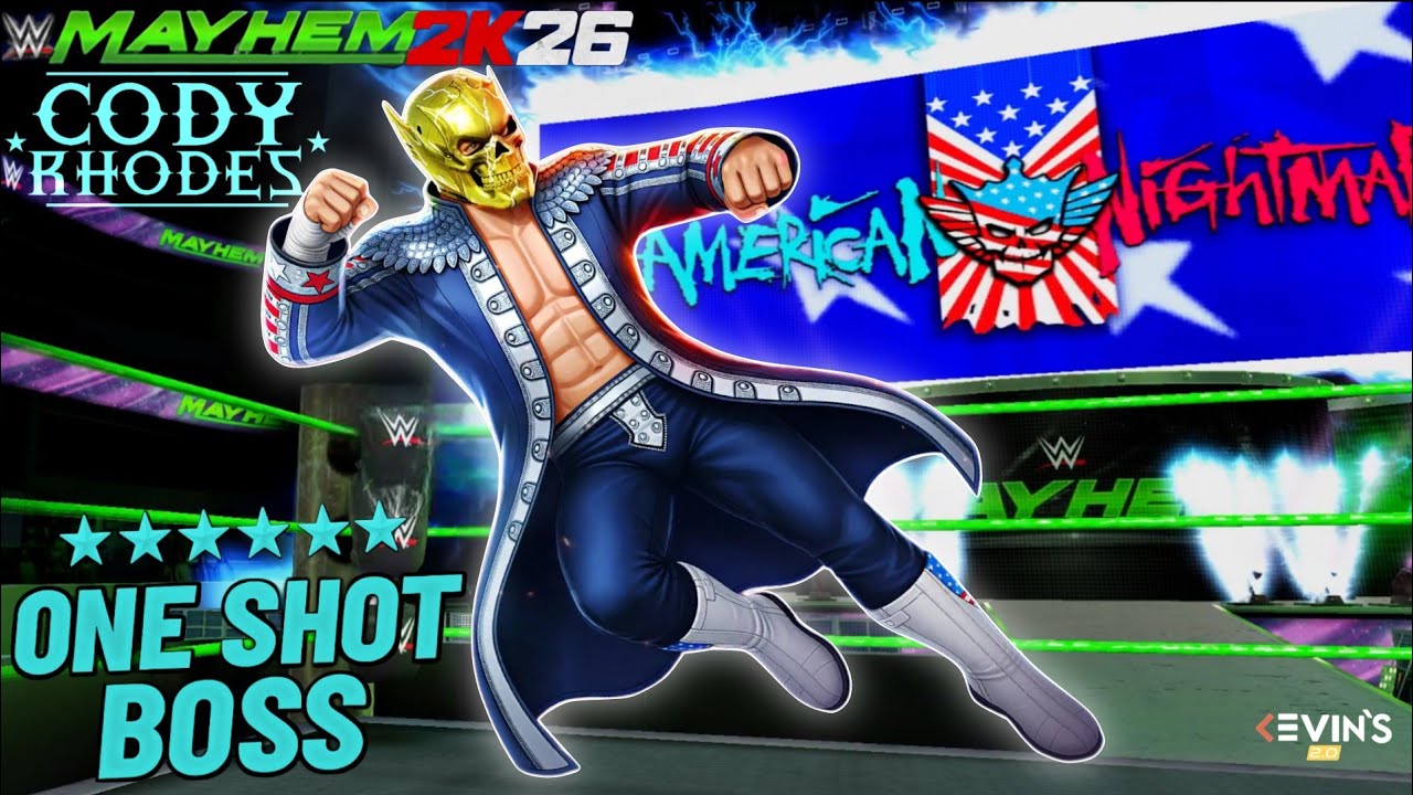 New 6 Star Masked Cody Rhodes One Shot Boss WWE Mayhem 2k26