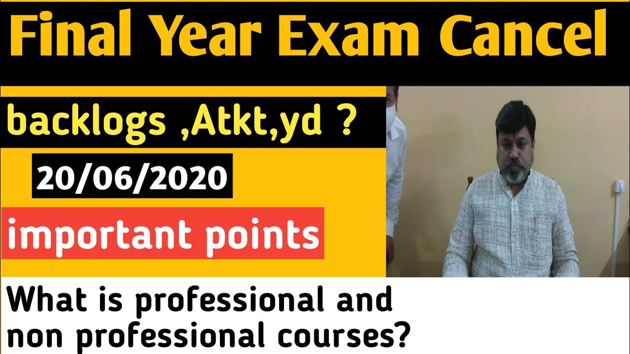 Final year exam maharashtra cancelled -GR|| what about backlogs,atkt /full in hindi