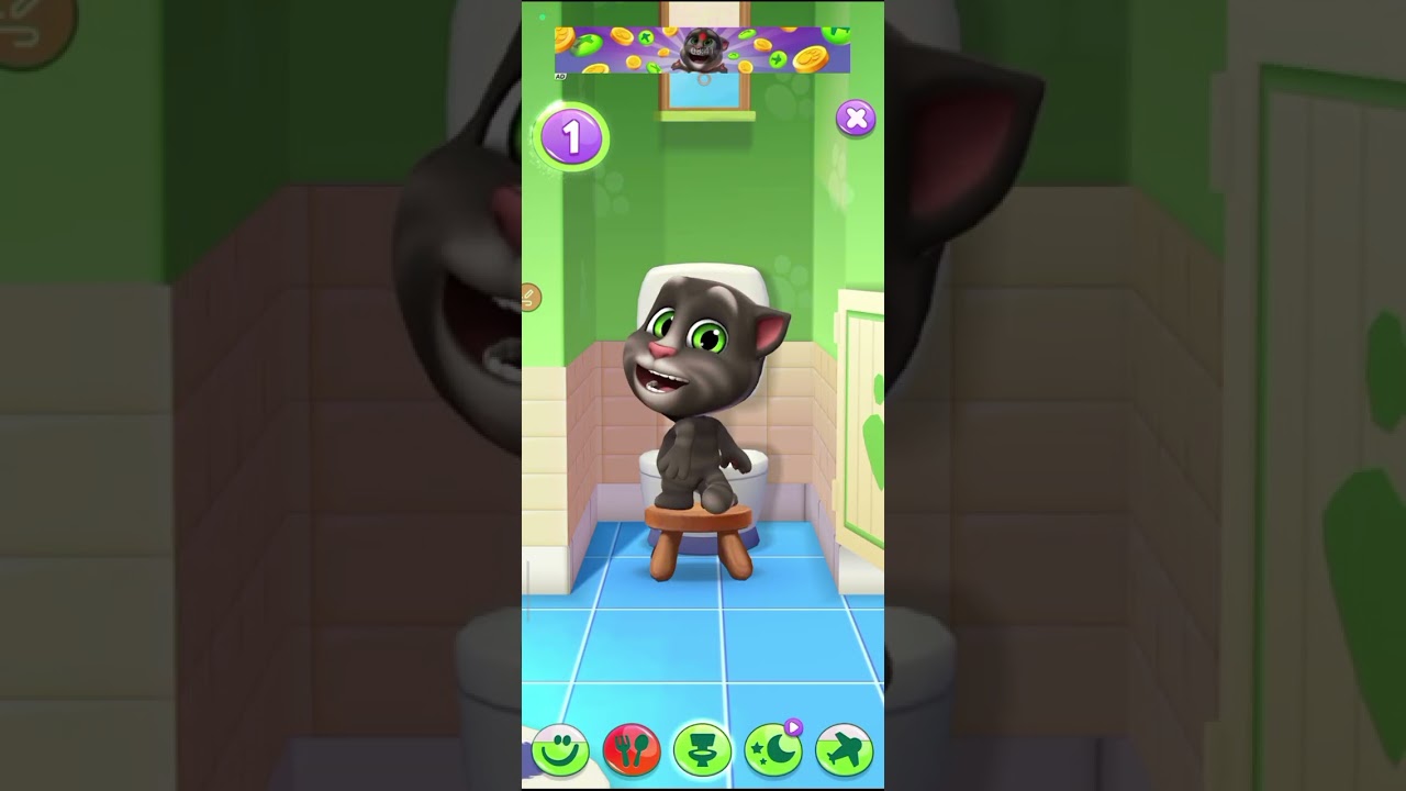 Jogando talking Tom 2