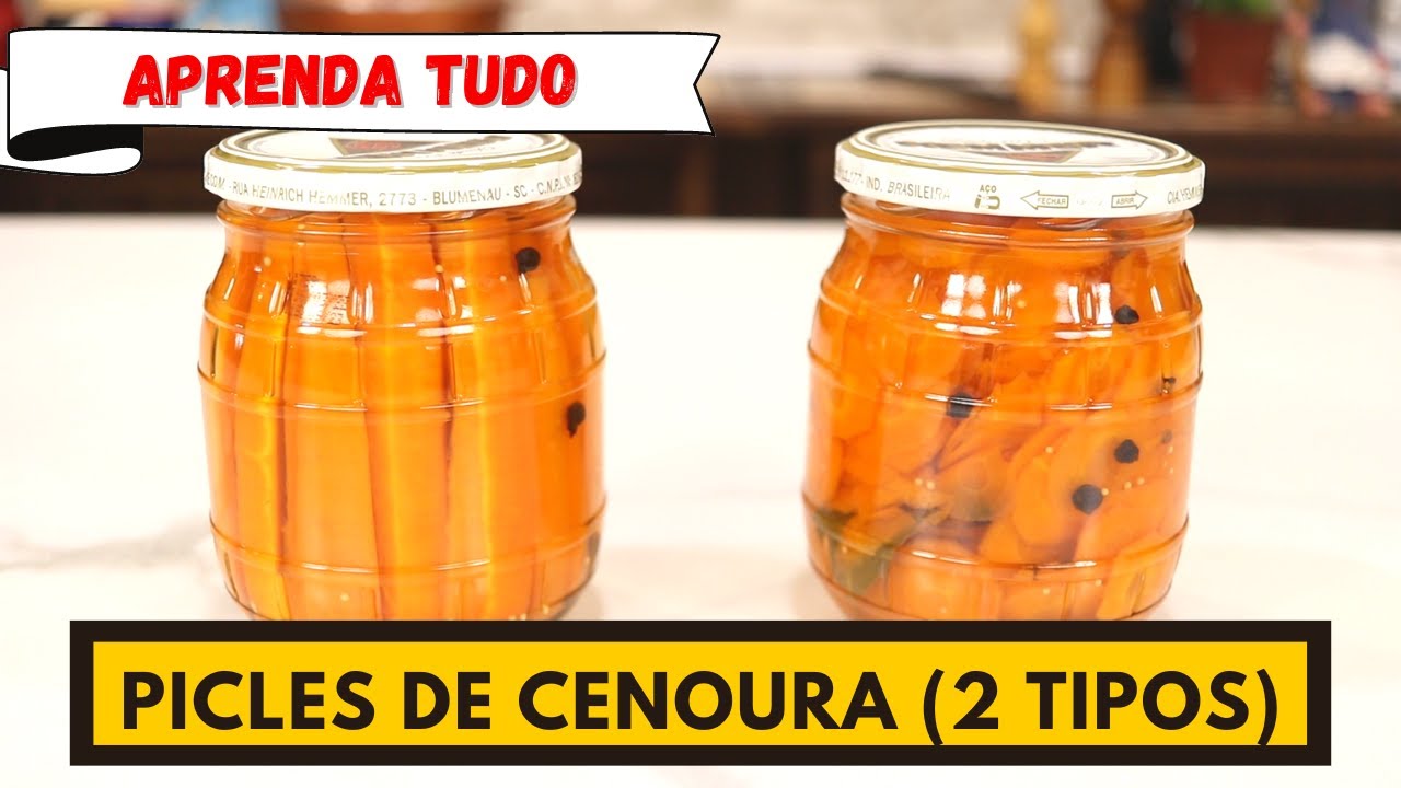 2 TIPOS DE PICLES DE CENOURA