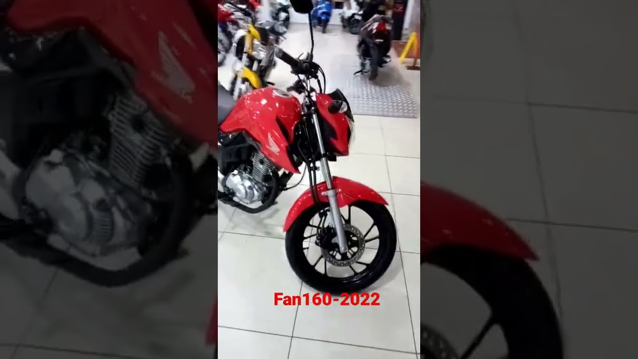 Fan 160 vermelha 2022 direto da Honda 0km