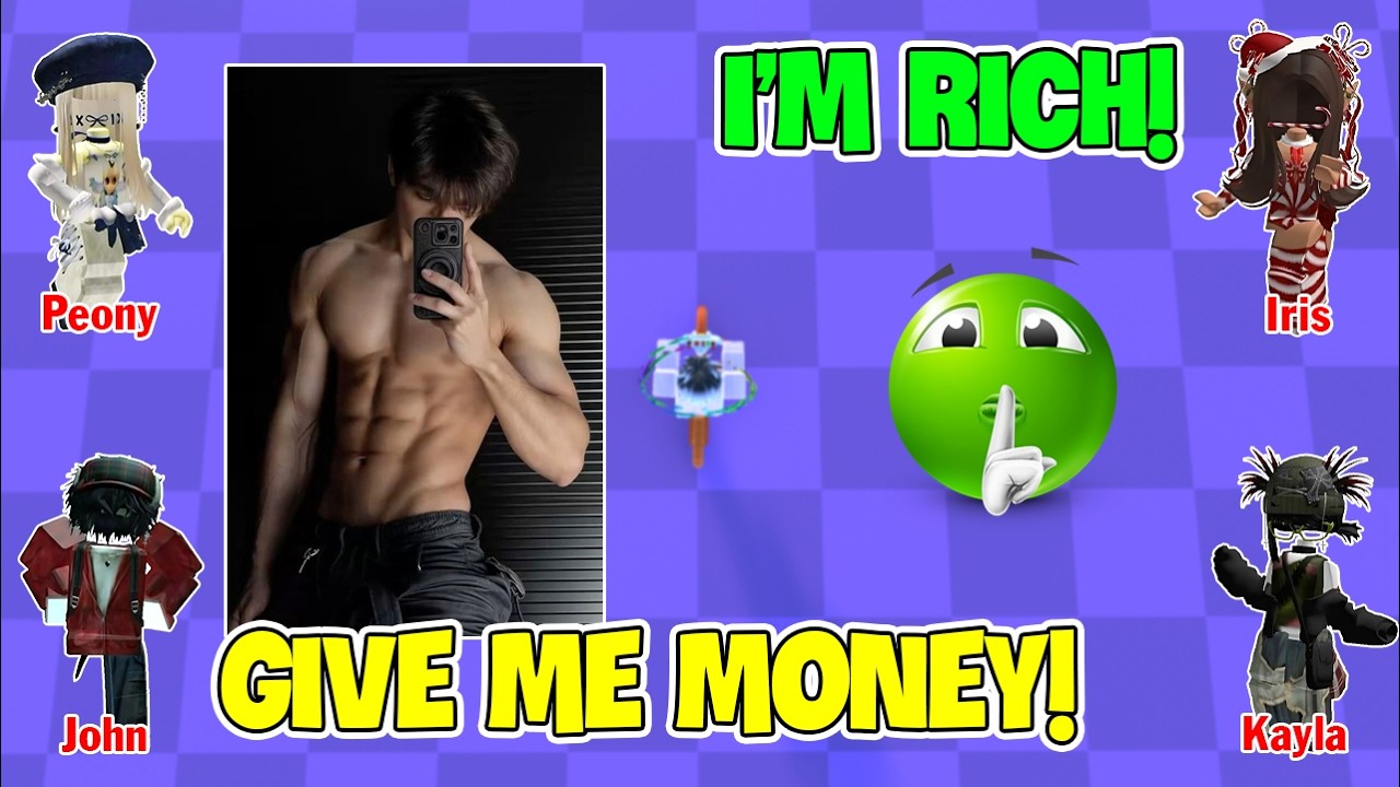 TEXT To Speech Emoji Groupchat Conversations | Rich Girl Uses Money And Robux To Buy My Love