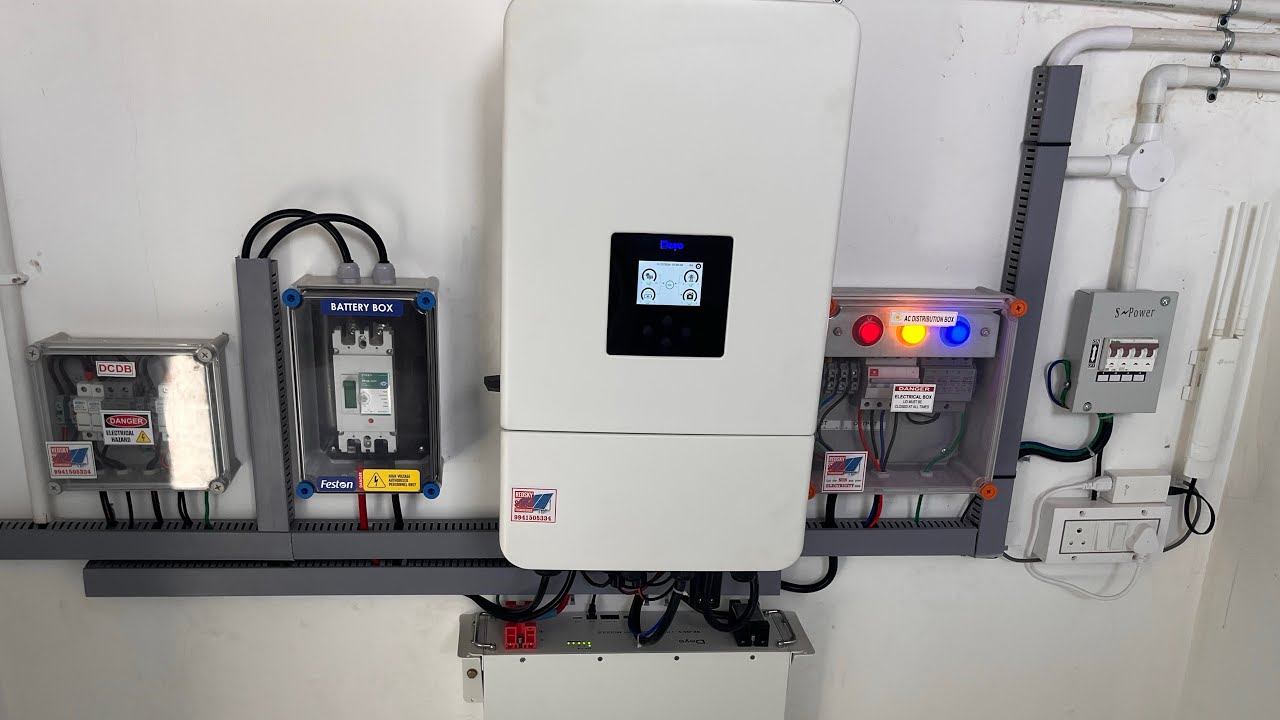 Deye Solar Hybrid inverter installed at Chennai Anna Nagar