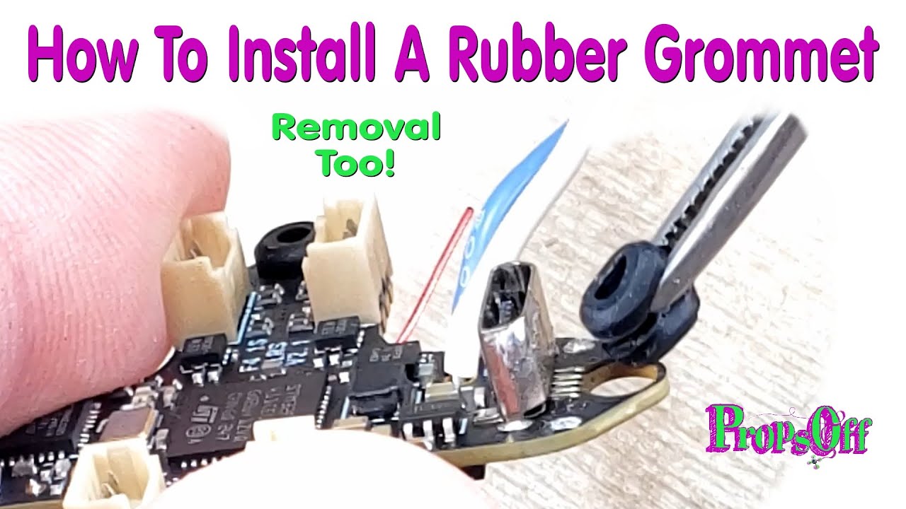 Installing A Rubber Grommet Into A Flight Controller