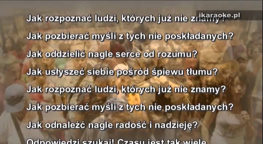 KARAOKE - Marek Grechuta - Dni których nie znamy - karaoke pro bez melodii
