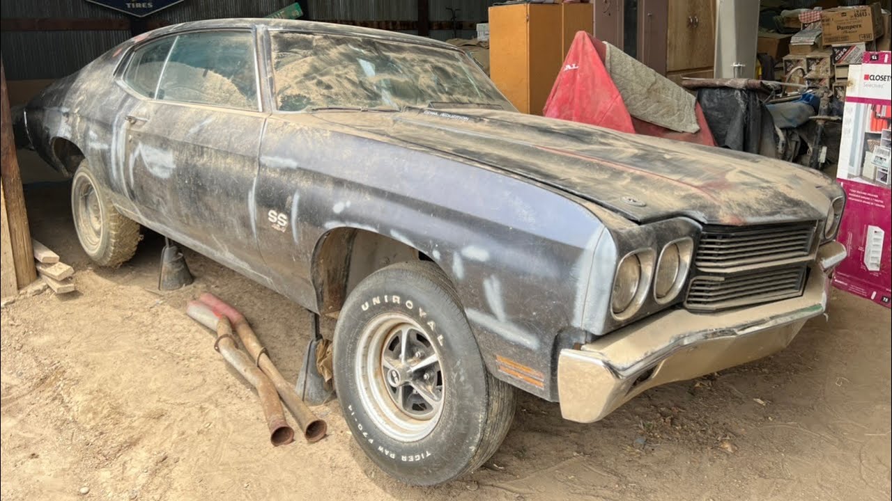 УДИВИТЕЛЬНАЯ НАХОДКА В АМБАРНОМ САРАШЕ. LS6 CHEVELLE 1970 ГОДА, ТОЛЬКО ЧТО ОБНАРУЖЕННЫЙ, СКРЫВШИЙ...