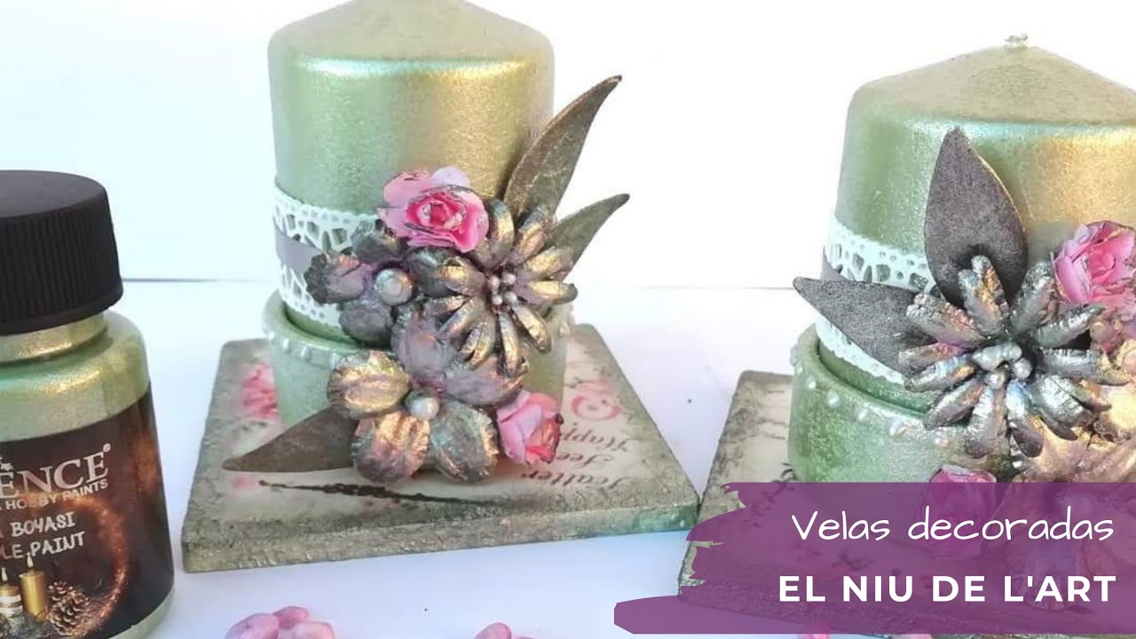 Velas decoradas Cadence - Colaboración con El niu de l'art