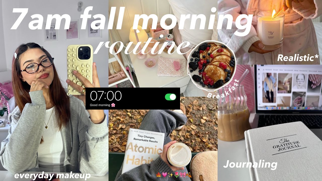 7am fall morning routine 🍂✨ روتيني الصباحي 