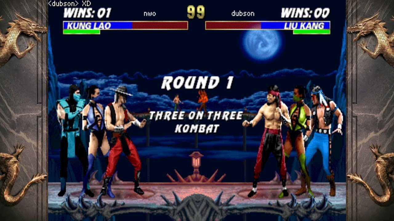 UMK3 -  3 on 3 (6 players) Team Kombat (7/13/19) MAME/Kaillera