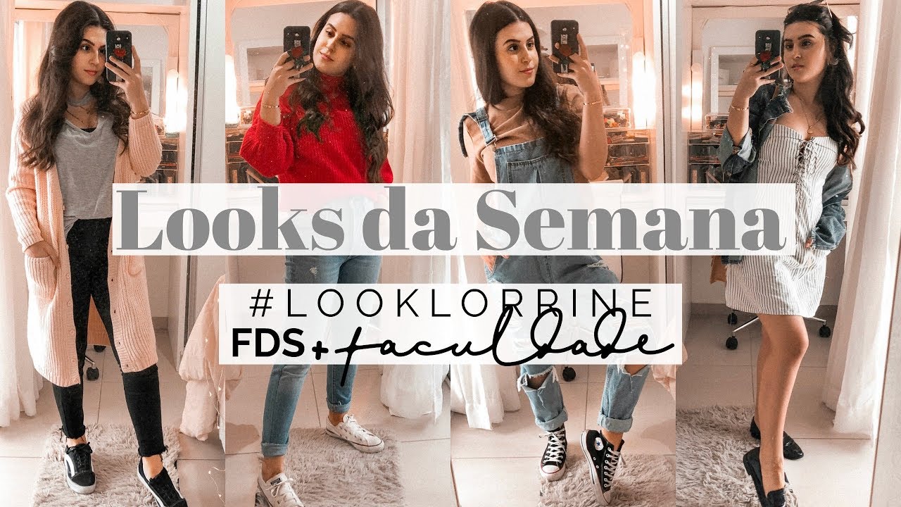 UMA SEMANA DE LOOKS REAIS: Últimos dias de Faculdade + FDS! | Lorrine Mondin