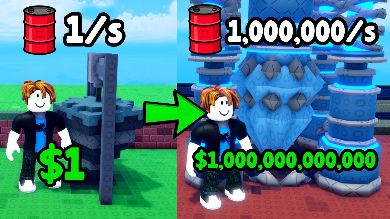 Прошёл путь от новичка до мастера в игре Oil Empire Roblox!